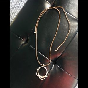 Lucky Brand NWOT Adjustable Suede Necklace